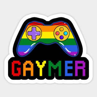 Gaymer LGBTQ Gay Pride Month Gamer Sticker